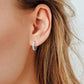 Full Paved Crystal Hoop Earrings