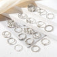 Fashion Silver Color Metal Rings Set