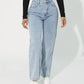 High Waist Straight Leg Denim Jeans