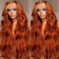 Ginger Orange 13x6 HD Lace Front Wigs