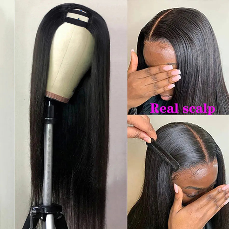 Straight U Shape Human Hair Wig