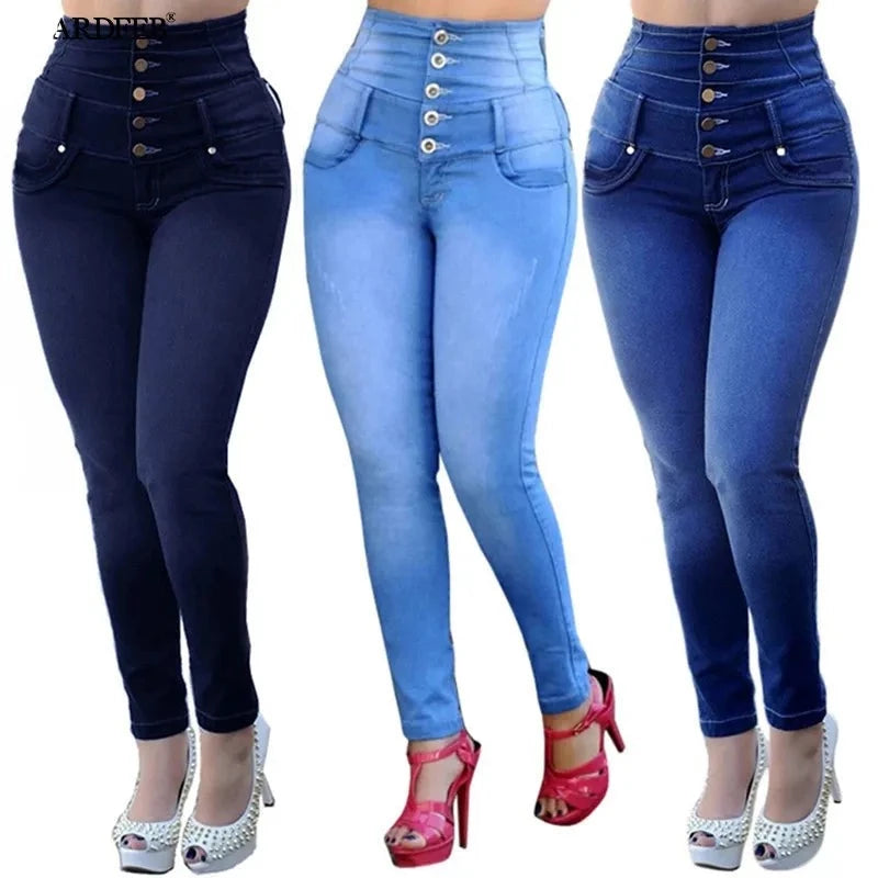 Women Denim Pencil Jeans Pants