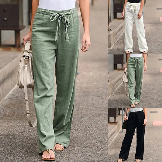 Women Cotton Linen Pants