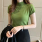 Women Elastic Slim Knitted T-Shirts