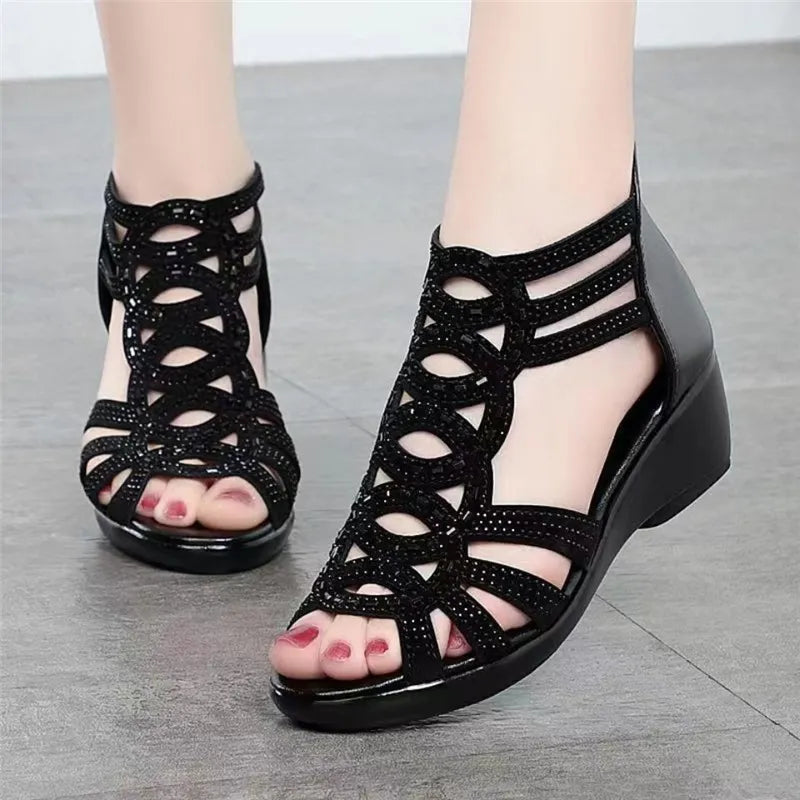 Soft Leather Roman Sandals Shoes