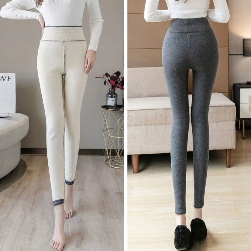 Winter Thicken Lamb wool Leggings