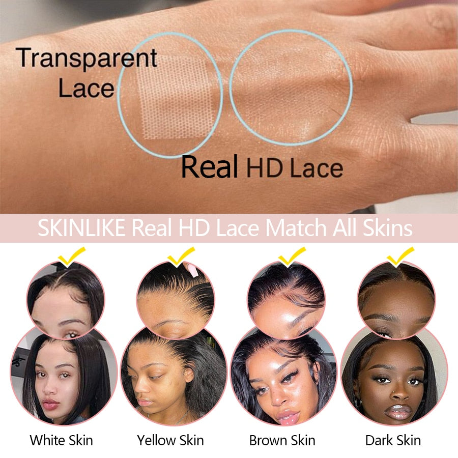 Kinky Edge Hairline Skinlike  Lace