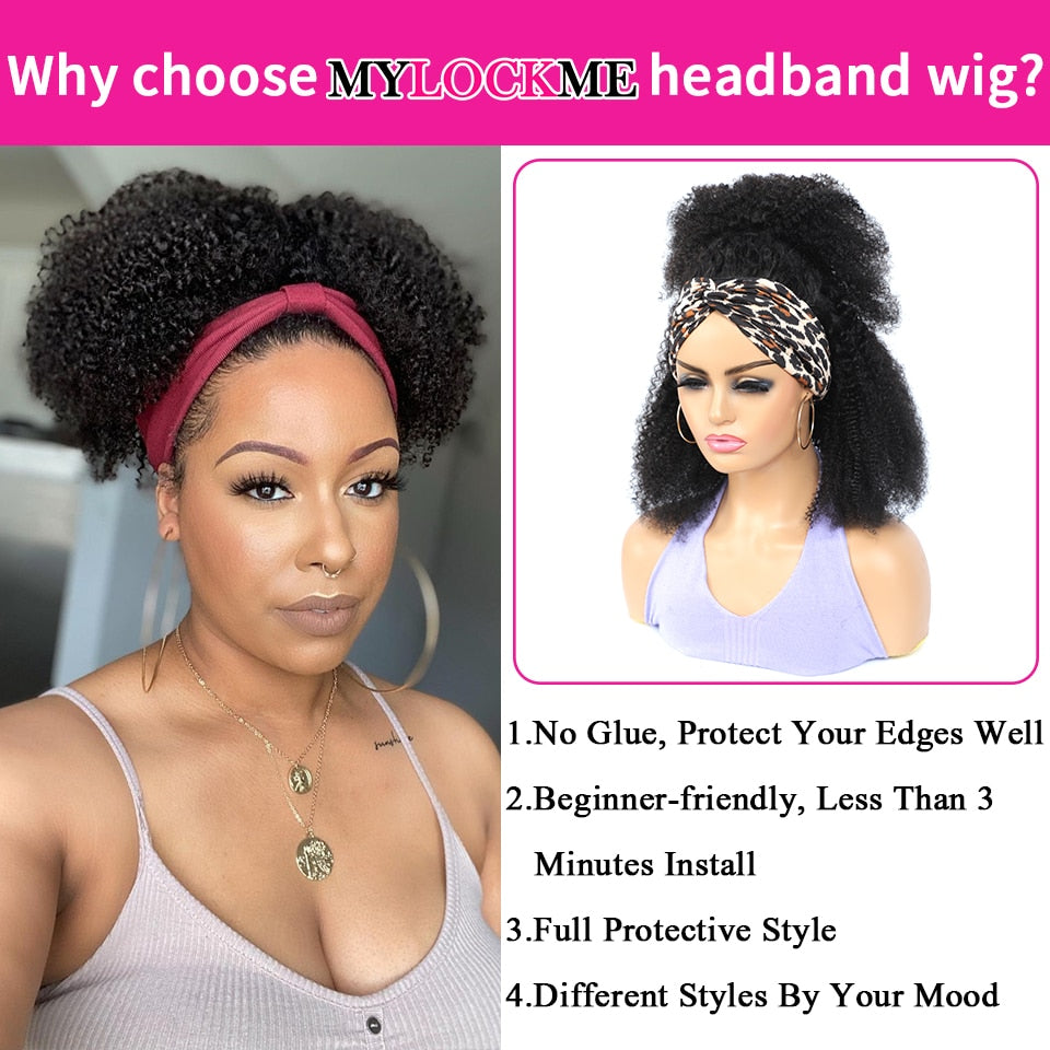 Headband Wig Human Hair