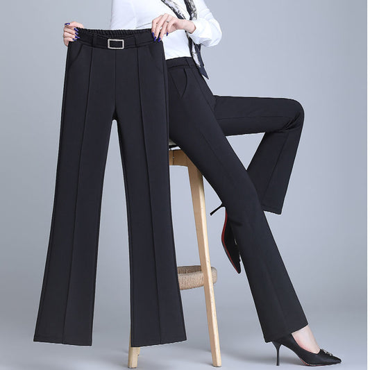 Office Lady Elegant Fashion Flare Pants